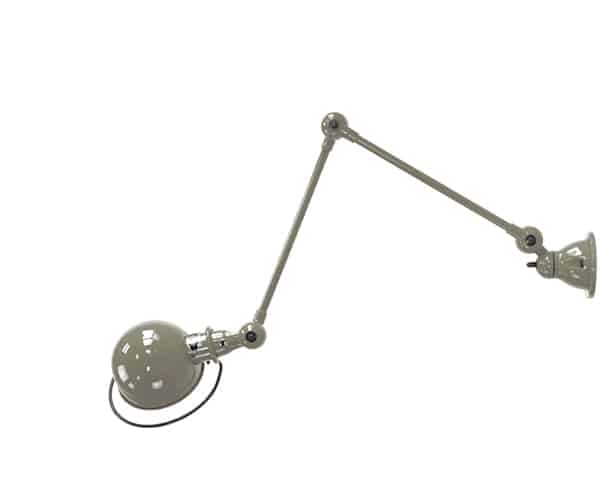 Jielde Loft Væglampe D 4401 - Malet - Blank / Pastel Blue / Med Afbryder på lampe (D4401 C)